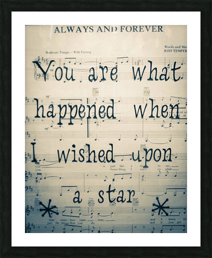 Wished Picture Frame print