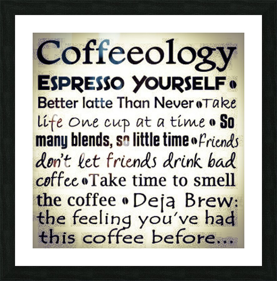 Coffeeology Picture Frame print