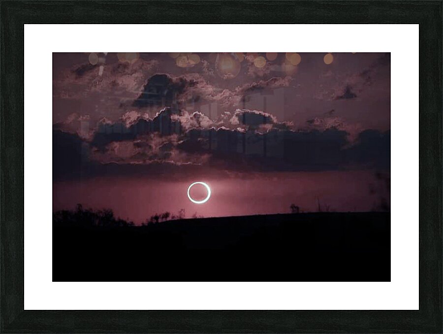 Eclipse 2024 Picture Frame print