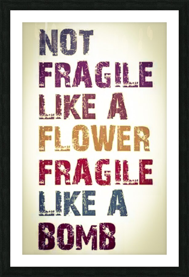 Fragile Picture Frame print