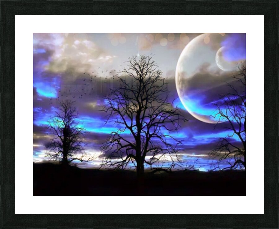 Night Moon Picture Frame print