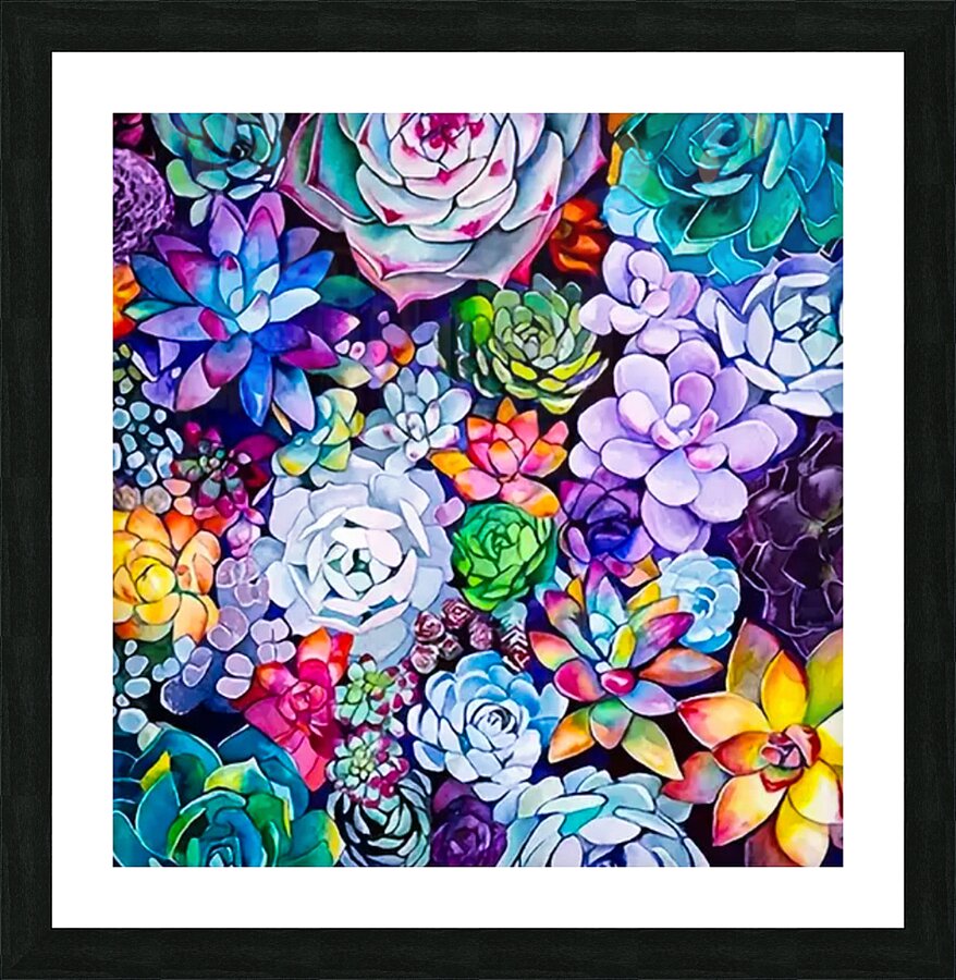Pretty Flowers Picture Frame print