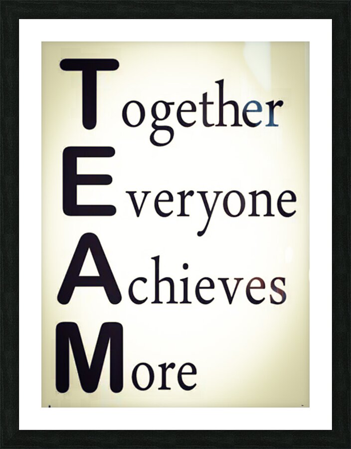 TEAM Picture Frame print