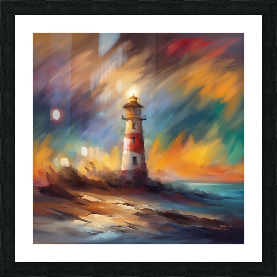Lighthouse Picture Frame print