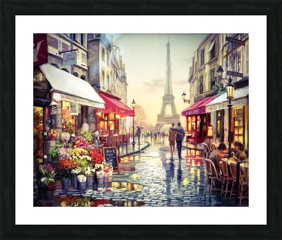 Paris Street Picture Frame print