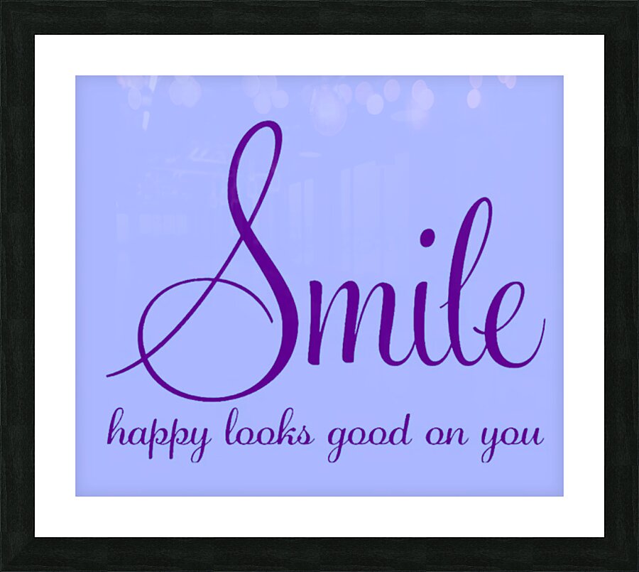 Smile Picture Frame print