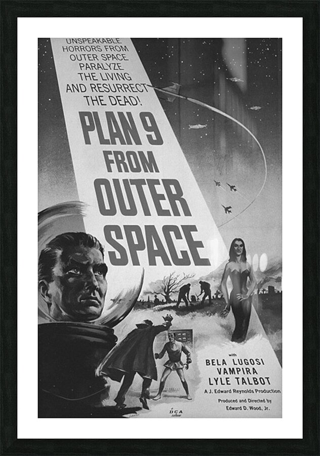 Plan 9 Picture Frame print