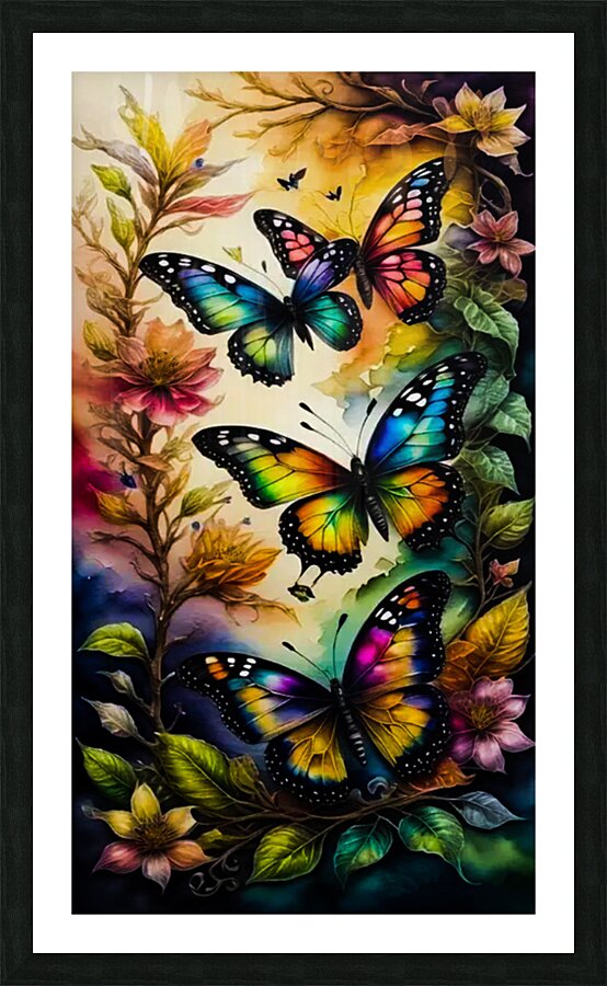 Butterflies  Picture Frame print