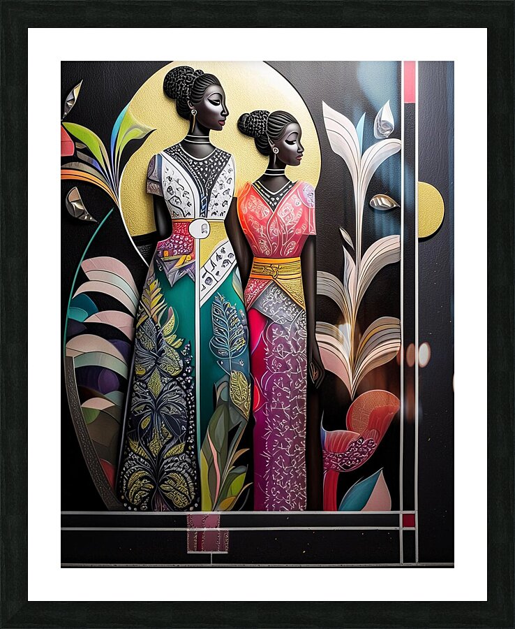 African Ladies Picture Frame print