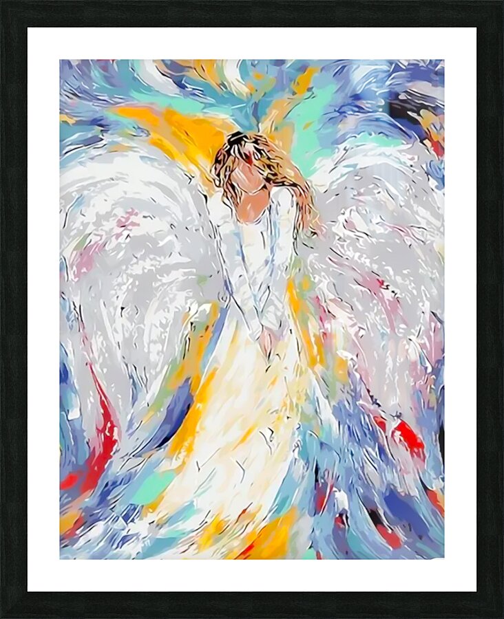 White Angel Picture Frame print