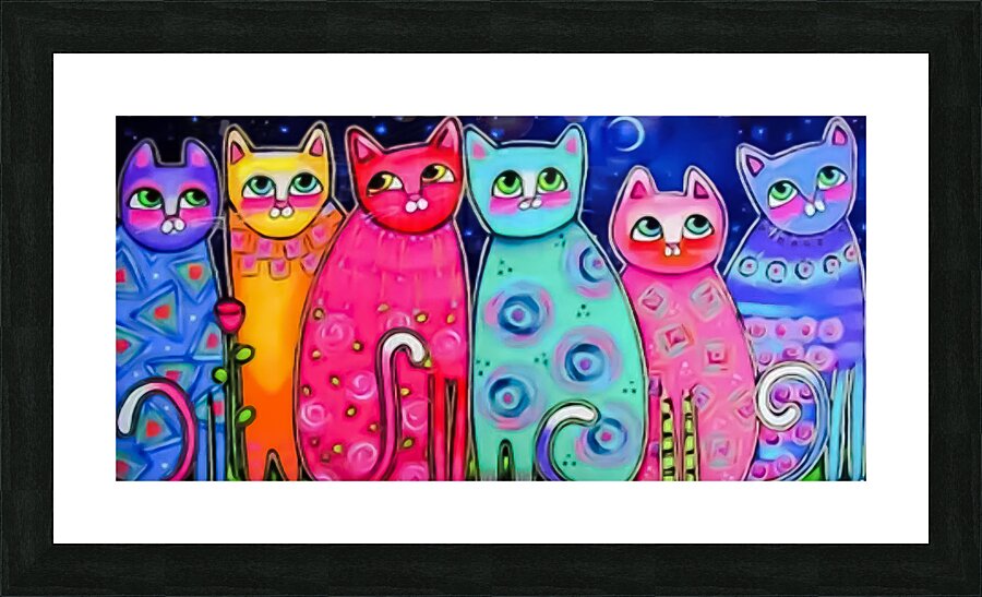 Pretty Kitties Picture Frame print