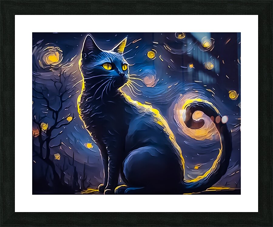 Stary Kitty Picture Frame print