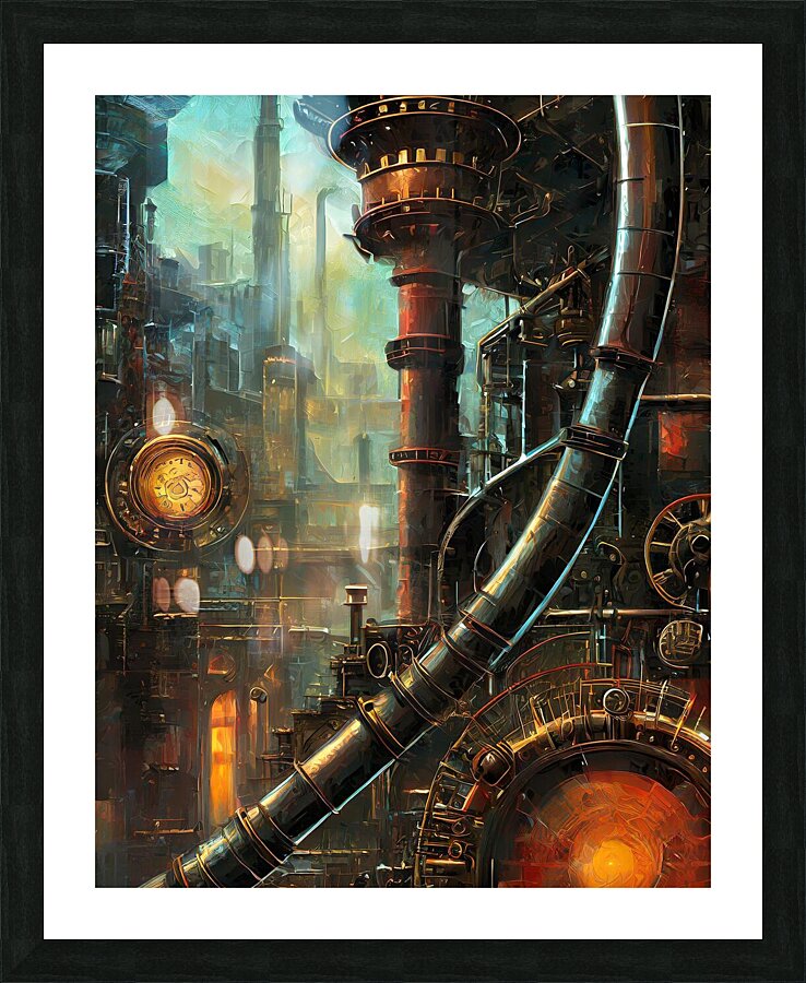 City In The Future Picture Frame print