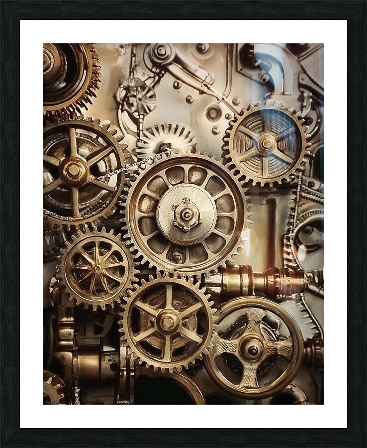 Gears Picture Frame print