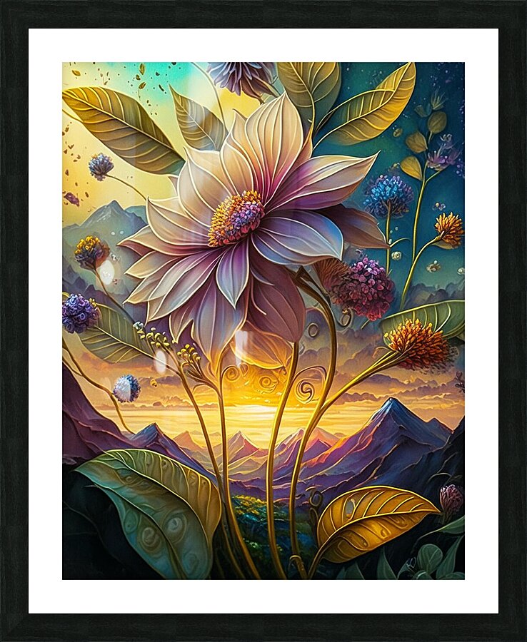 Its A Flower Picture Frame print
