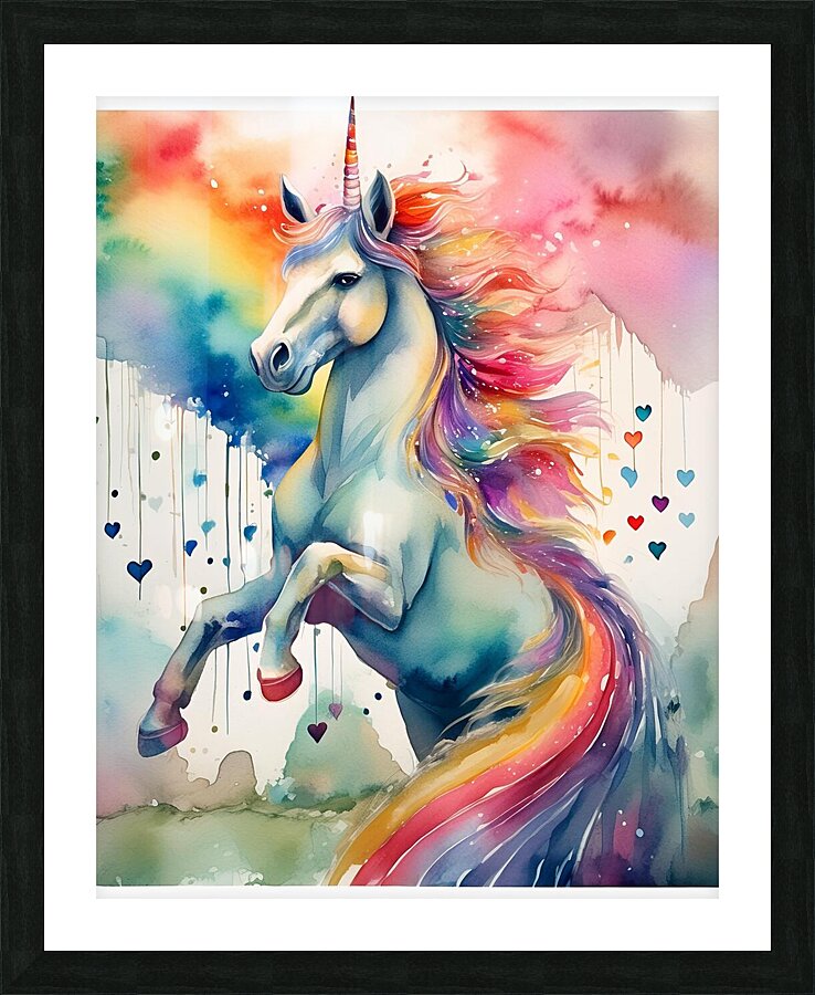 Unicorn Picture Frame print