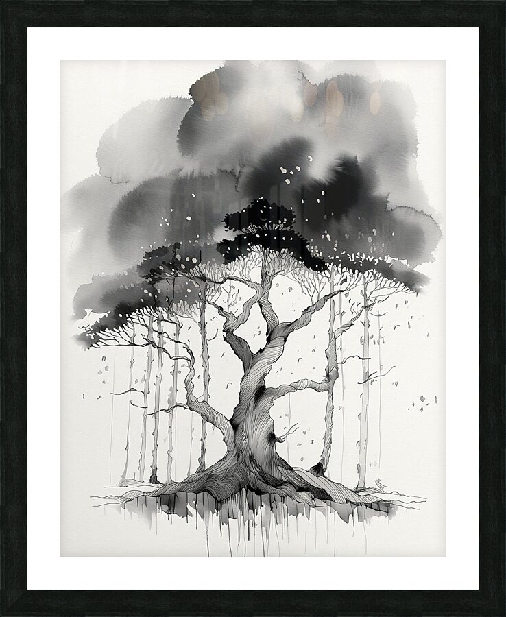 Storm Forest Picture Frame print