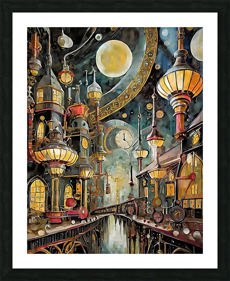 City In Time Picture Frame print