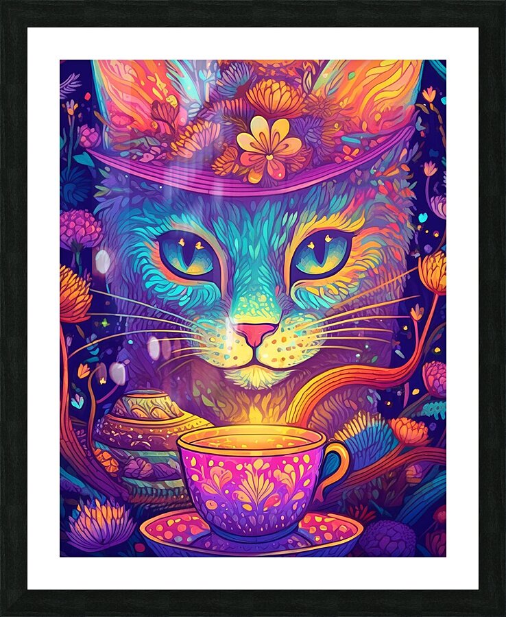 Cat Tea Impression et Cadre photo