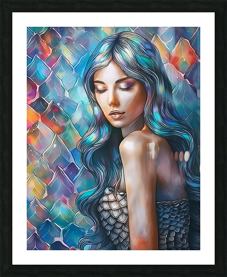 Mermaid Picture Frame print