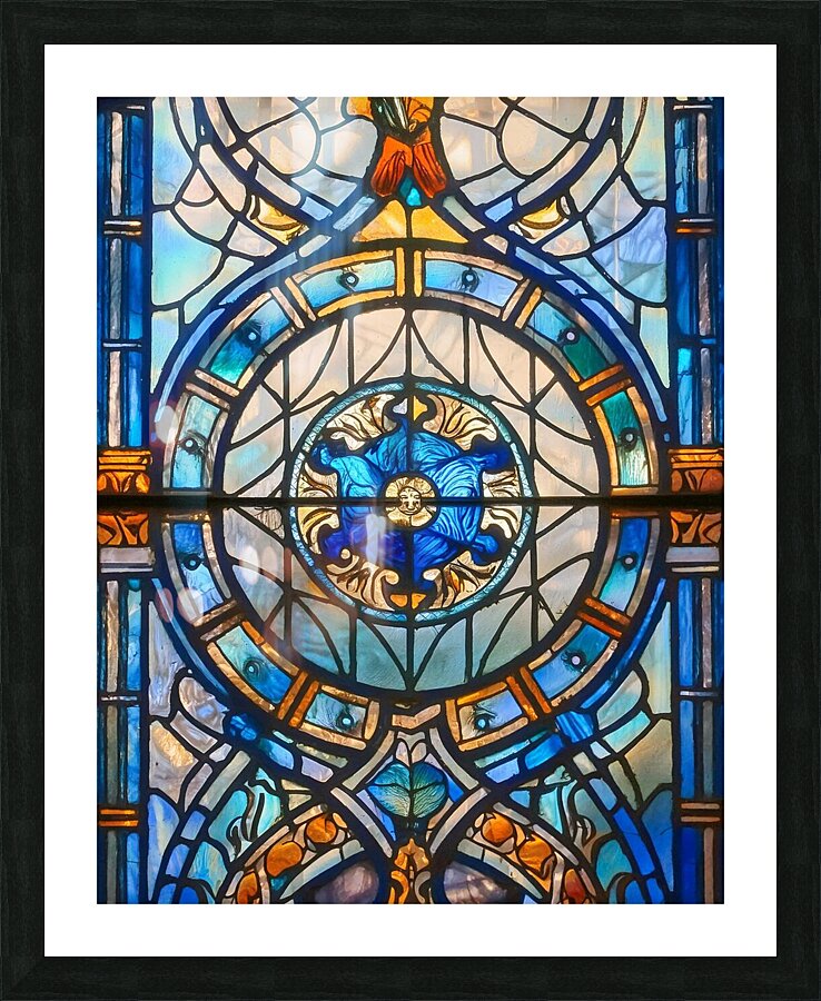 Blue Picture Frame print