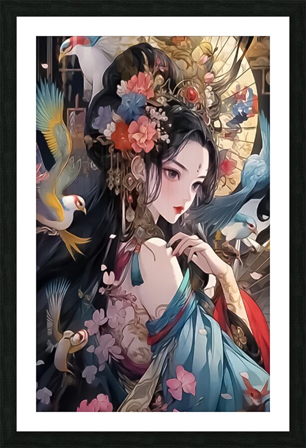 Geisha Picture Frame print