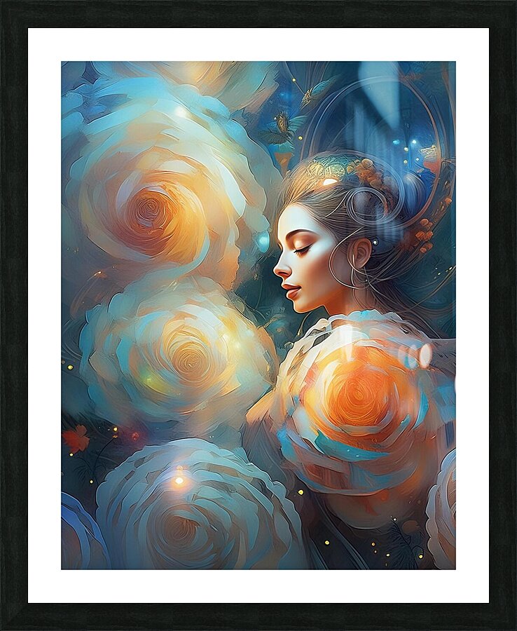 Beautiful Women Picture Frame print