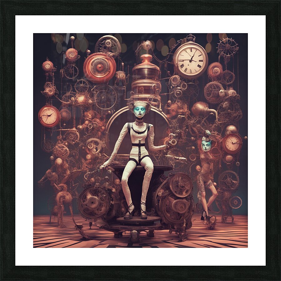 Clockwork circus Picture Frame print