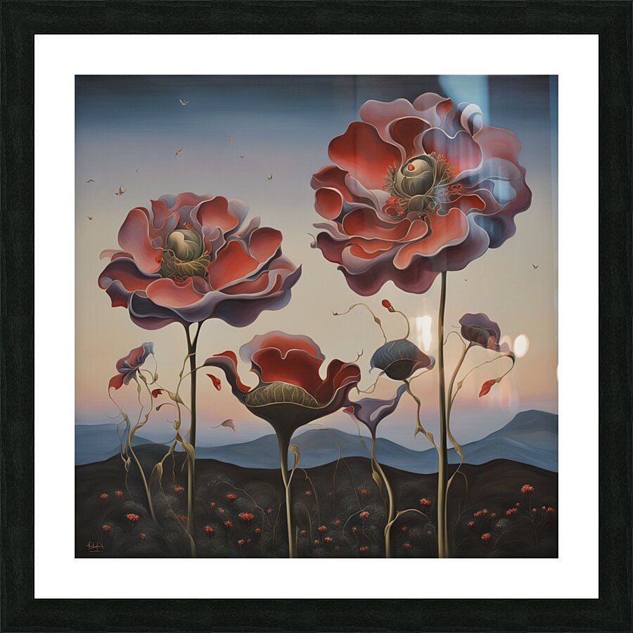 BigFlowers Picture Frame print