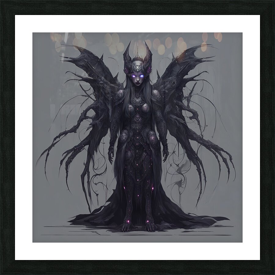 Moth Lady Picture Frame print