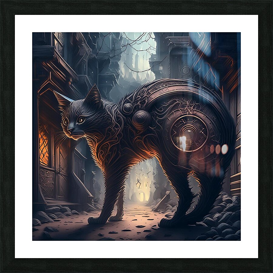 Alley Cat Picture Frame print