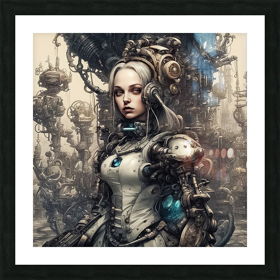 Almost Human Picture Frame print