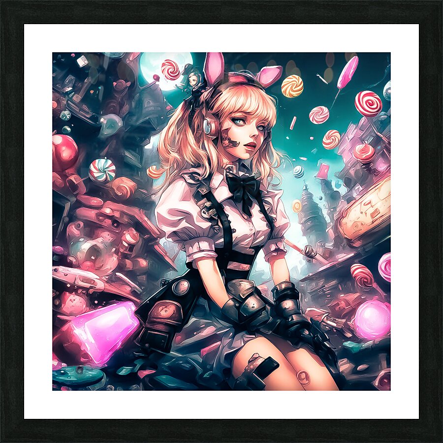 Candy City Picture Frame print