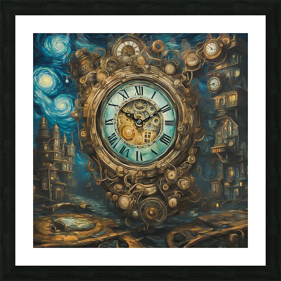 Town Square Picture Frame print