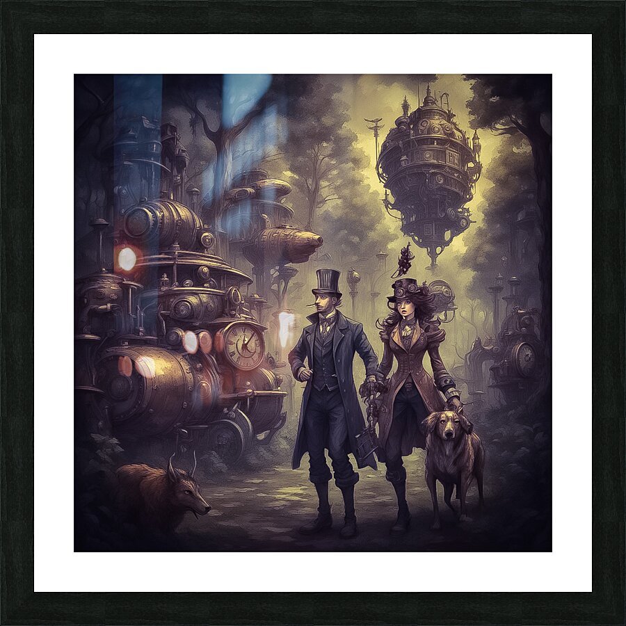 Walk In The Park Picture Frame print