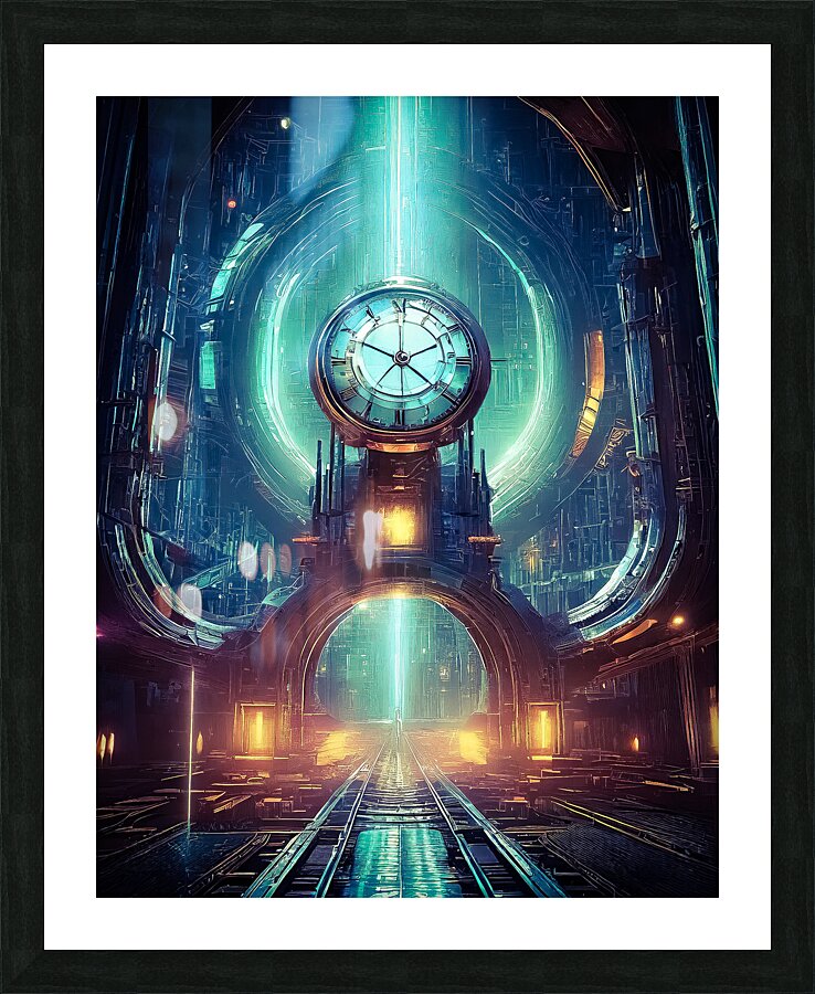 Rail Station Picture Frame print