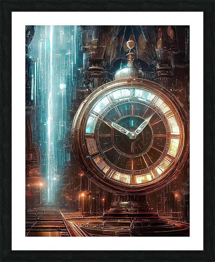 Big Clock Picture Frame print