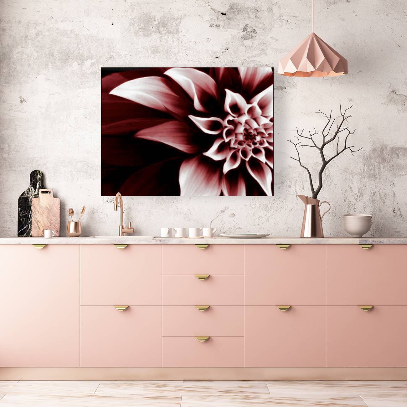 Red Goth Flower Reproduction