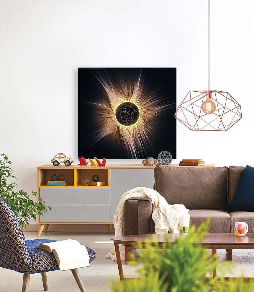 Moon Covers Sun Reproduction