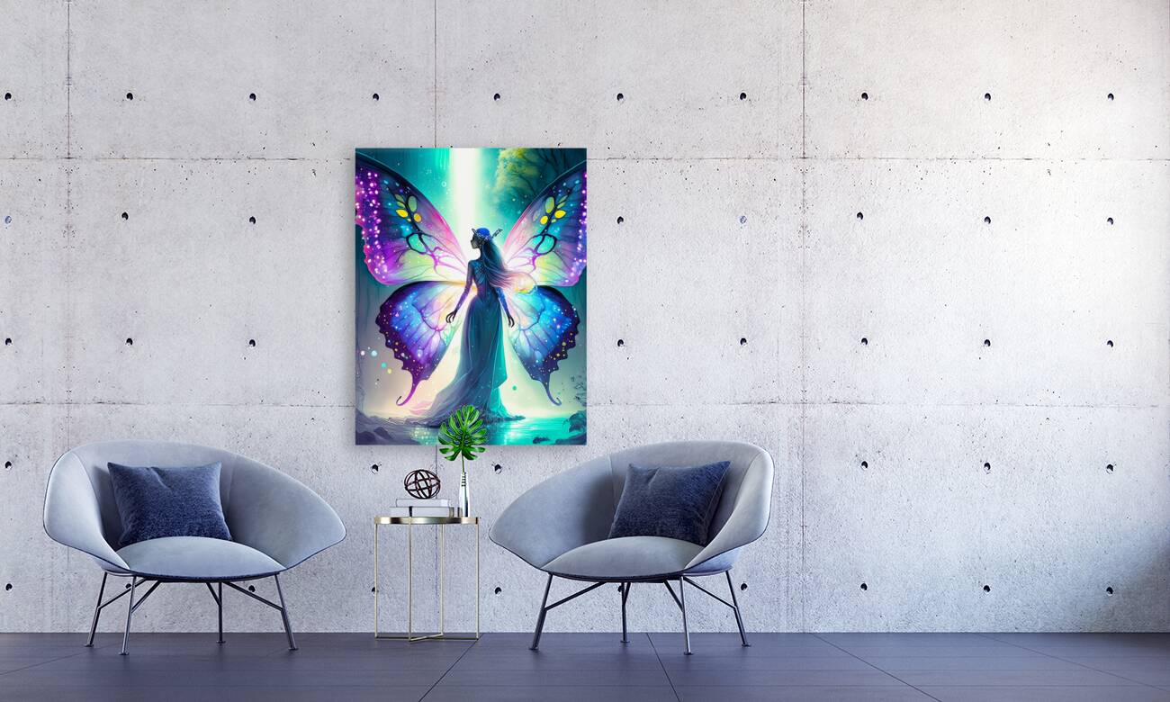 Butterfly Lady Lights Reproduction