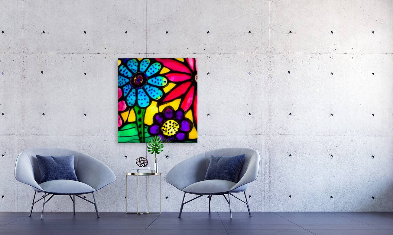 Bright Flowers Reproduction
