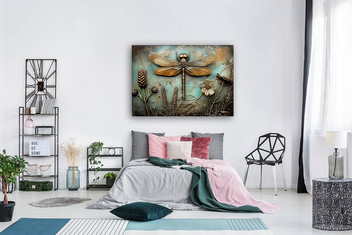 Gold Dragobfly Reproduction