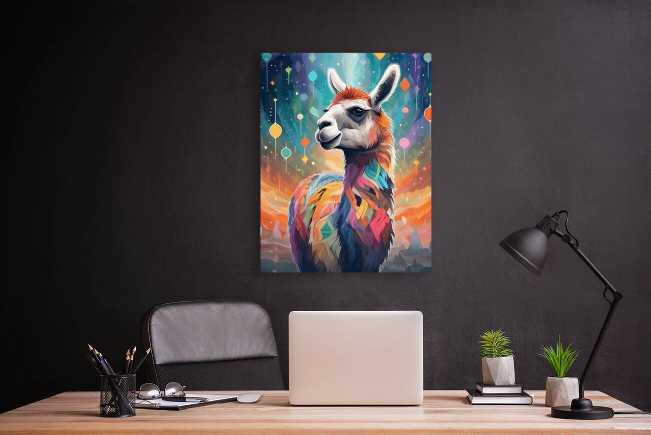 Color Me Lama Reproduction