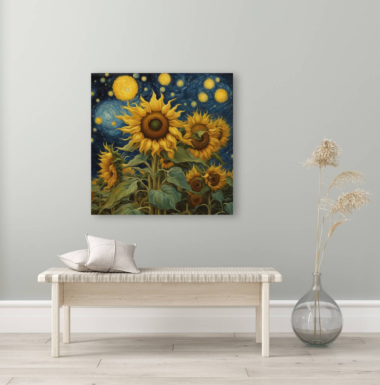 Starry Sunflower Reproduction