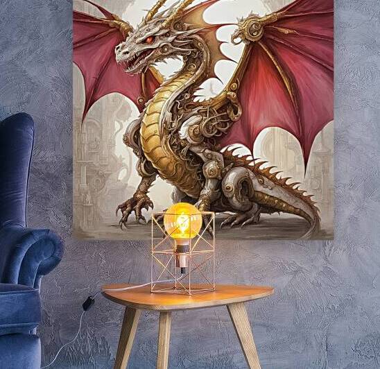 Red  Gold Dragon Reproduction