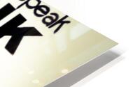 THINK HD Metal print