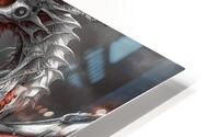 White Armored Dragon HD Metal print