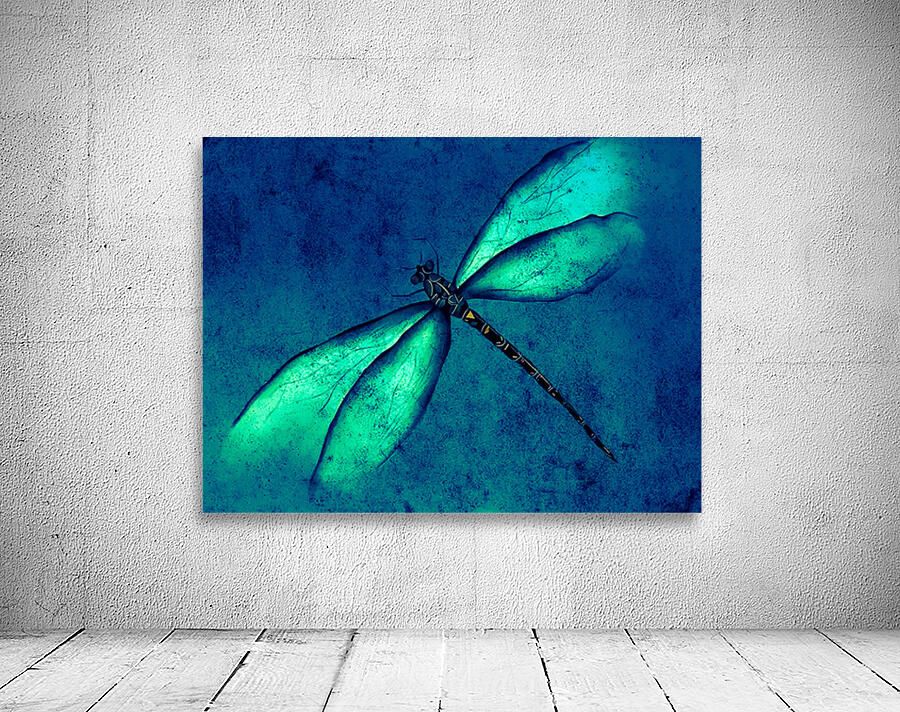Green Dragonfly Wall Preview