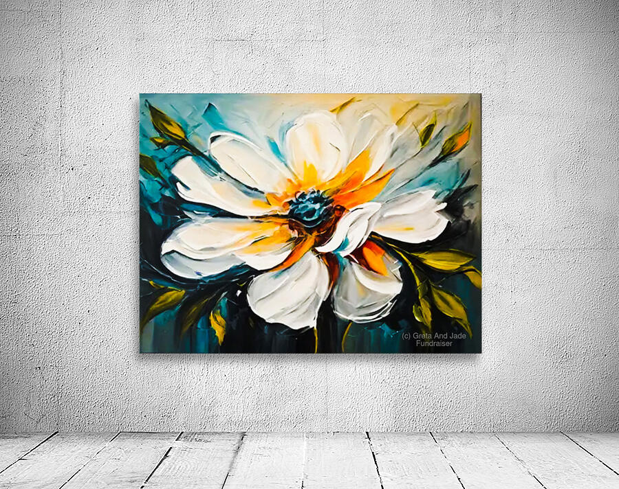 White Flower Wall Preview