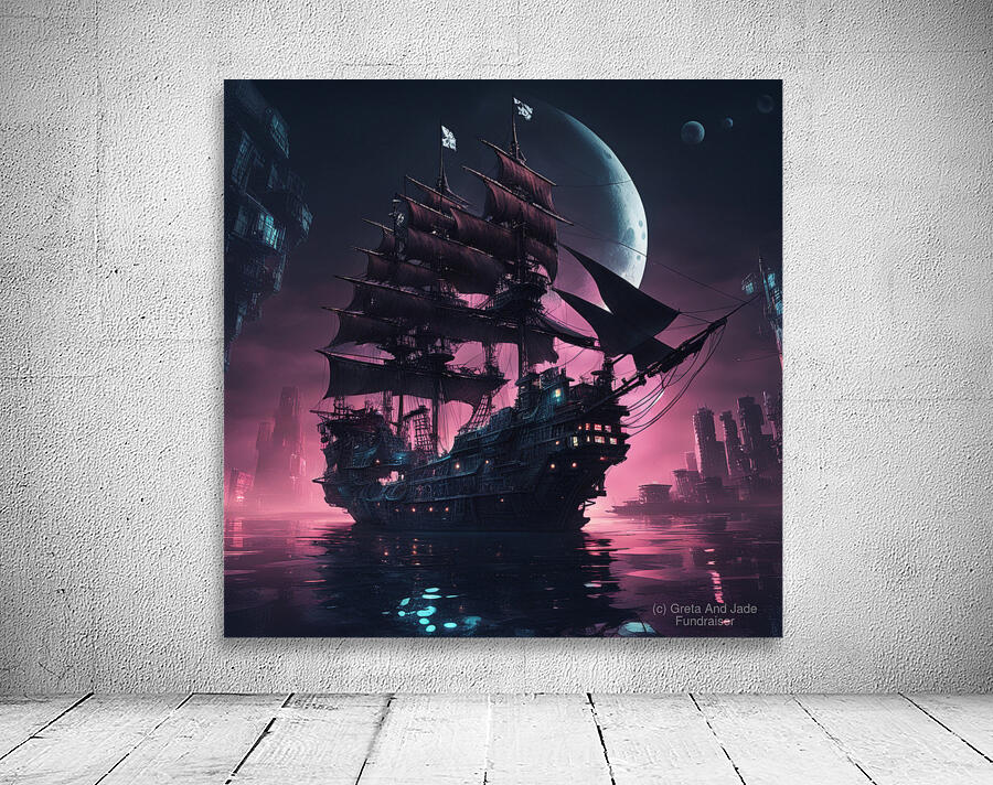 Planet Ship Wall Preview